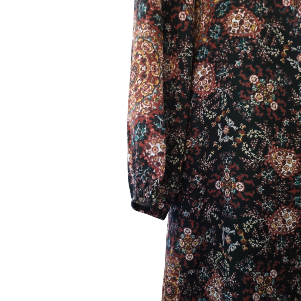 Evereve Allison Joy Lorene Dress Boho Medallion Print Small - Picture 3 of 5